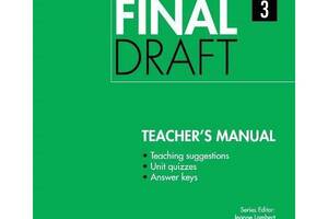 Книга Cambridge University Press Final Draft 3 teacher's Manual 72 с (9781107495548)