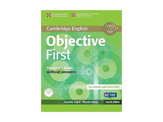 Книга Cambridge University Press Objective First Fourth Edition student's Book without answers with CD-ROM 176 с (978...