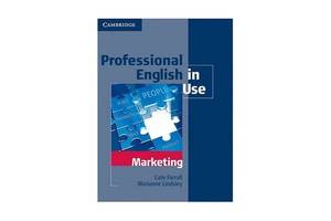 Книга Cambridge University Press Professional English in Use Marketing with key 144 с (9780521702690)