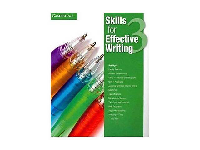 Книга Cambridge University Press Skills for Effective Writing 3 student's Book 132 с (9781107613560)