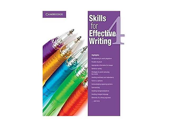 Книга Cambridge University Press Skills for Effective Writing 4 student's Book 96 с (9781107613577)