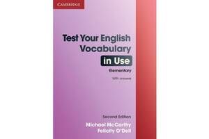 Книга Cambridge University Press Test Your English Vocabulary in Use Second Edition Elementary with answers 96 с (978...