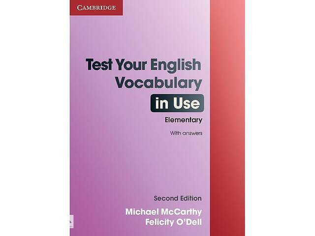 Книга Cambridge University Press Test Your English Vocabulary in Use Second Edition Elementary with answers 96 с (978...