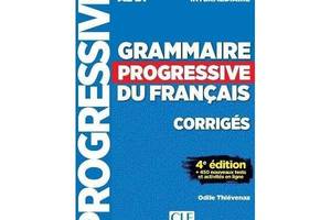 Книга CLE International Grammaire Progressive du Français 4e Édition Intermédiaire Corrigés 50 с (9782090381047)