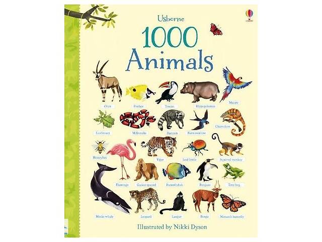 Книга Usborne 1000 Animals 34 с (9781409551645)