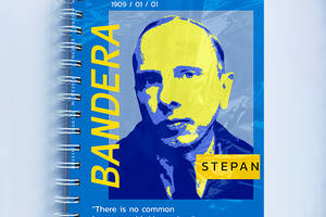 Скетчбук Sketchbook блокнот для рисования с патриотическим принтом 'Stepan Bandera. 19.01.01.' А3 Кавун 48