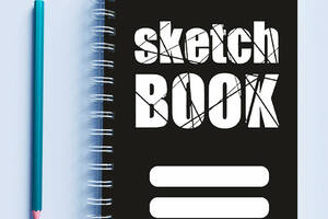 Скетчбук Sketchbook блокнот для рисования с принтом 'Sketch Book' А3 Кавун 48
