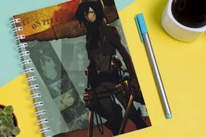 Скетчбук Sketchbook блокнот для рисования с принтом 'Attack on Titan - Вторжение титанов 5' А3 Кавун 48