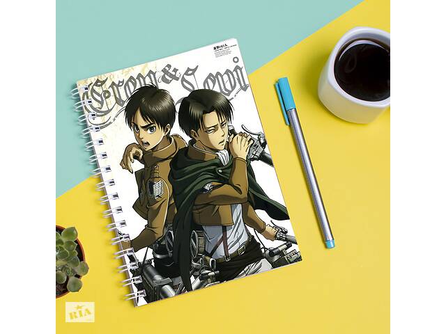 Скетчбук Sketchbook блокнот для рисования с принтом 'Attack on Titan - Вторжение титанов 14' А3 Кавун 48