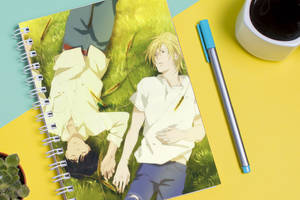 Скетчбук Sketchbook блокнот для рисования с принтом 'Banana Fish - Банановая рыба' А3 Кавун 48