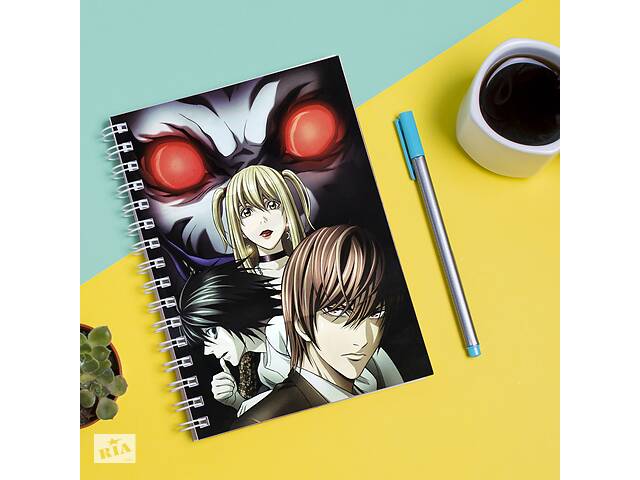 Скетчбук Sketchbook блокнот для рисования с принтом 'Death Note - Тетрадь смерти 2' А3 Кавун 48