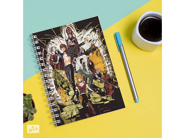 Скетчбук Sketchbook блокнот для рисования с принтом 'Death Note - Тетрадь смерти 3' А3 Кавун 48