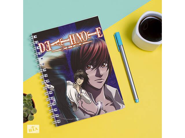 Скетчбук Sketchbook блокнот для рисования с принтом 'Death Note - Тетрадь смерти 6' А3 Кавун 48