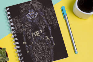 Скетчбук Sketchbook блокнот для рисования с принтом 'Death Note - Тетрадь смерти Рюк' А3 Кавун 48