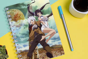 Скетчбук Sketchbook блокнот для рисования с принтом Dungeon ni Deai wo Motomeru no wa Machigatteiru А3 Кавун 48