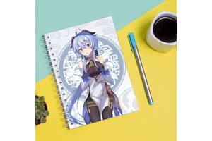 Скетчбук Sketchbook блокнот для рисования с принтом 'Genshin Impact - Геншин Удар 7' А3 Кавун 48