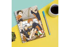 Скетчбук Sketchbook блокнот для рисования с принтом Haikyu - Волейбол 16 А3 Кавун 48