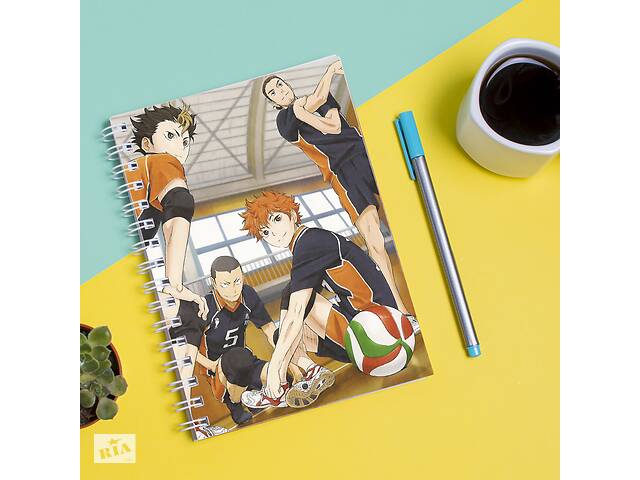 Скетчбук Sketchbook блокнот для рисования с принтом Haikyu - Волейбол 16 А3 Кавун 48