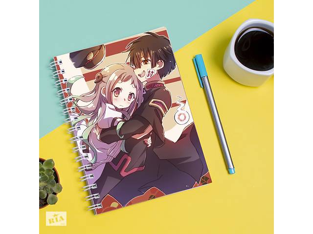 Скетчбук Sketchbook блокнот для рисования с принтом Jibaku Shounen Hanako-kun Туалетный мальчик Ханако А3 Кавун 48