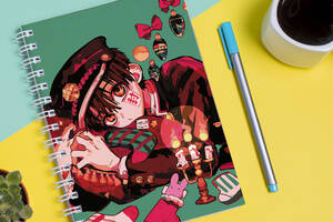 Скетчбук Sketchbook блокнот для рисования с принтом Jibaku Shounen Hanako-kun Туалетный мальчик Ханако 11 А3 Кавун 48