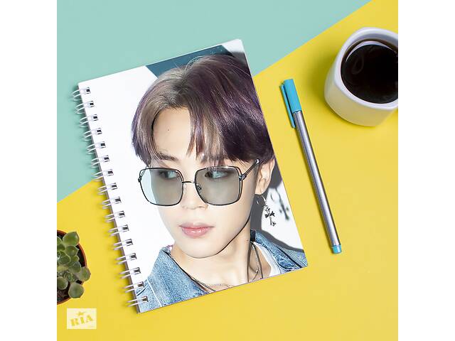 Скетчбук Sketchbook блокнот для рисования с принтом Jimin BTS K-pop вокалист Blood Sweat & Tears 3 А3 Кавун 48