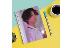 Скетчбук Sketchbook блокнот для рисования с принтом Jungkook BTS А3 Кавун 48