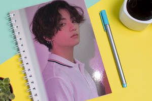 Скетчбук Sketchbook блокнот для рисования с принтом Jungkook BTS А3 Кавун 48