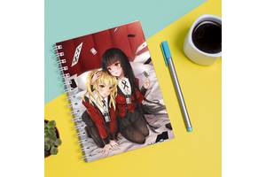 Скетчбук Sketchbook блокнот для рисования с принтом Kakegurui Compulsive Gambler Безумный азарт 7 А3 Кавун 48