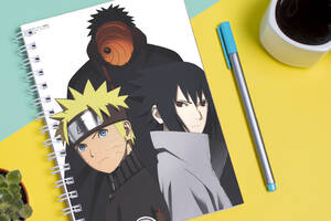 Скетчбук Sketchbook блокнот для рисования с принтом Naruto Наруто 17 А3 Кавун 48