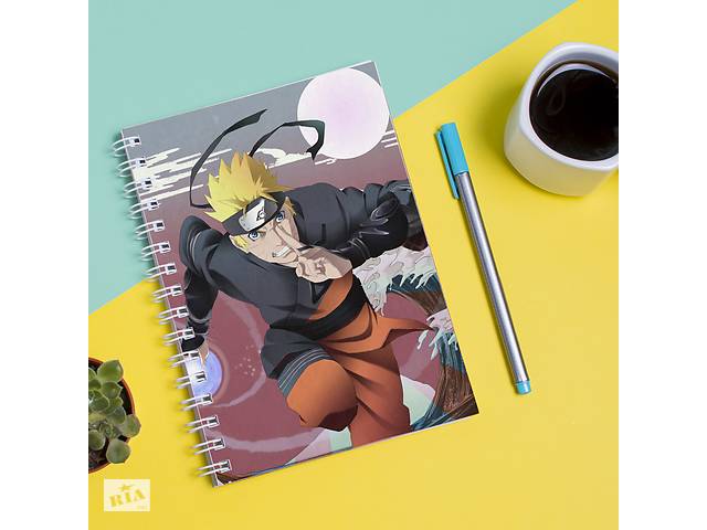 Скетчбук Sketchbook блокнот для рисования с принтом Naruto Наруто 19 А3 Кавун 48