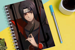 Скетчбук Sketchbook блокнот для рисования с принтом Naruto Наруто Итачи А3 Кавун 48
