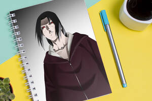 Скетчбук Sketchbook блокнот для рисования с принтом Naruto Наруто Итачи 2 А3 Кавун 48