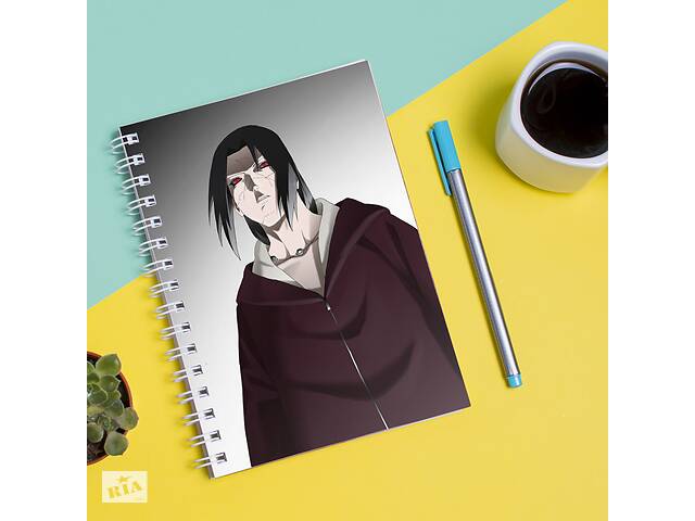 Скетчбук Sketchbook блокнот для рисования с принтом Naruto Наруто Итачи 2 А3 Кавун 48