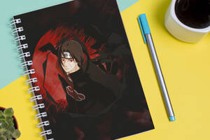 Скетчбук Sketchbook блокнот для рисования с принтом Naruto Наруто Итачи 3 А3 Кавун 48
