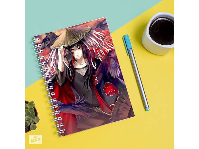 Скетчбук Sketchbook блокнот для рисования с принтом Naruto Наруто Итачи 5 А3 Кавун 48