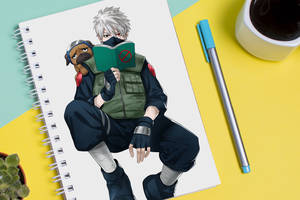 Скетчбук Sketchbook блокнот для рисования с принтом Naruto Наруто Какаши А3 Кавун 48