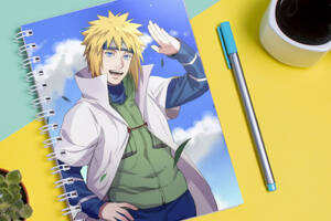 Скетчбук Sketchbook блокнот для рисования с принтом Naruto Наруто Минато А3 Кавун 48