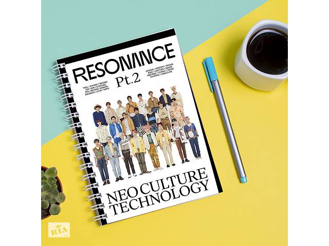 Скетчбук Sketchbook блокнот для рисования с принтом NCT - The 2nd Album RESONANCE Pt А3 Кавун 48