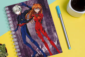 Скетчбук Sketchbook блокнот для рисования с принтом Neon Genesis Evangelion Евангелион нового поколения 6 А3 Кавун 48