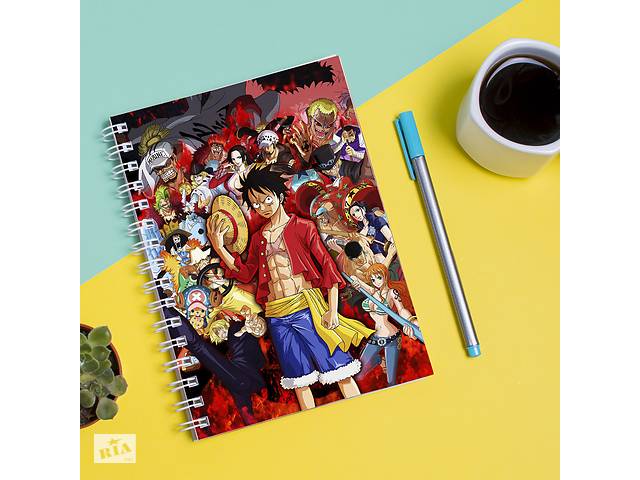 Скетчбук Sketchbook блокнот для рисования с принтом One Piece А3 Кавун 48