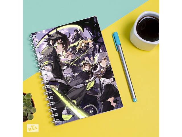 Скетчбук Sketchbook блокнот для рисования с принтом Owari no Seraph-Последний Серафим 2 А3 Кавун 48