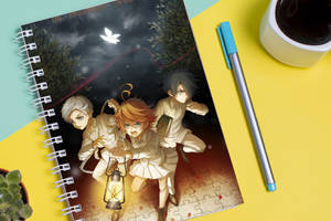 Скетчбук Sketchbook блокнот для рисования с принтом The Promised Neverland - Обещанный Неверленд 13 А3 Кавун 48