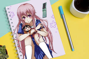 Скетчбук Sketchbook блокнот для рисования с принтом The Yukiteru Diary-Дневник будущего Повторный набор А3 Кавун 48