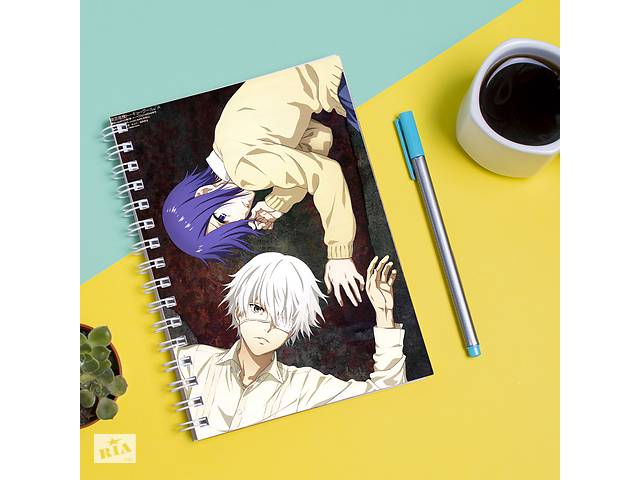 Скетчбук Sketchbook блокнот для рисования с принтом Tokyo Ghoul - Токийский гуль 3 А3 Кавун 48