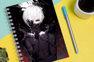 Скетчбук Sketchbook блокнот для рисования с принтом Tokyo Ghoul - Токийский гуль 13 А3 Кавун 48