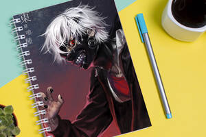Скетчбук Sketchbook блокнот для рисования с принтом Tokyo Ghoul - Токийский гуль 14 А3 Кавун 48