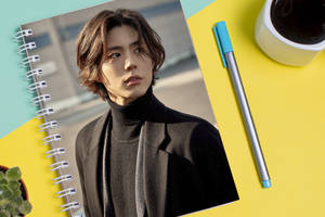 Скетчбук Sketchbook блокнот для рисования с принтом Актер Пак Бо Гом Park Bo Gum А3 Кавун 48
