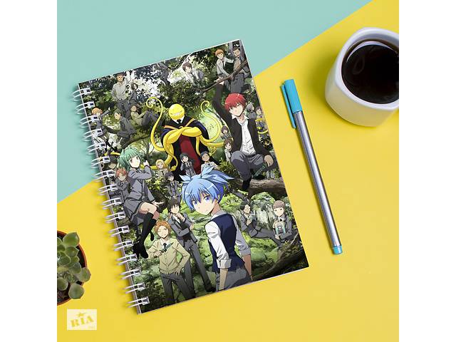 Скетчбук Sketchbook блокнот для рисования с принтом Аниме Класс убийц - Ansatsu Kyoushitsu А3 Кавун 48