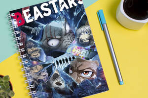 Скетчбук Sketchbook блокнот для рисования с принтом Выдающиеся звери - Beastars А3 Кавун 48