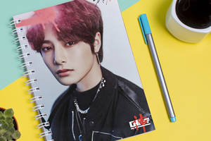 Скетчбук Sketchbook блокнот для рисования с принтом Группа Stray Kids Ян Чон Ин Yang Jeong In А3 Кавун 48